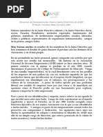 Discurso de Juramentación Nueva Junta VF 14.10.14