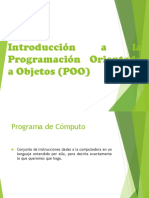 1.1 Introduccion A La Programacion Orientada A Objetos Ok