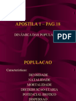 Biologia PPT - Dinâmica Das Populações I