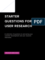 Ux Research Guide Sample Questions For User Interviews