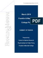 F&M Poll Release: March 2019