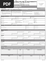 CEU - College Application Form