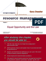 Equal Opportunity and The Law: Gary Dessler