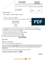 Devoir Corrigé de Synthèse N°3 - Sciences Physiques - 1ère AS (2010-2011) MR Ben Abdeljelil Sami PDF