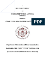 Microstrip Patch Antenna (3.5 GHZ) : Ansari Fahad Bilal Zaheeruddin