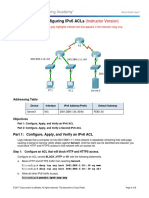 4.3.2.6 Packet Tracer - Configuring IPv6 ACLs - ILM