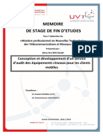 Conception Service Audit Equipement Reseaux Clients Mobile PDF