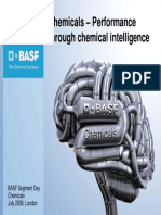 Chemicals - Performance Through Chemical Intelligence: BASF Segment Day Chemicals July 2008, London