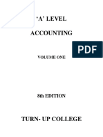 'A' LEVEL ACCOUNTING STUDY PACK VOLUME 1 1 May 2012 PDF