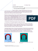 Class Note 06: D'arsonval Movement and DC Measurement I. D'Arsonval Meter Movement