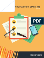 Catalogue de Stage PFE Proposé Par Sagemcom Software & Technologies PDF