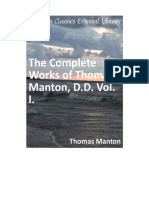 The Complete Works of Thomas Manton, D.D. Vol. 1 PDF