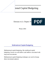 Multinational Capital Budgeting: Eiteman Et Al., Chapter 18