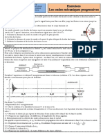 Exercices 2 Ondes Mécaniques Progressives PDF