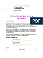 Test de Personalidad 16 Factores