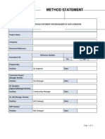 Method Statement: QC Inspector