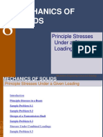 Mechanics of Solids: Principle Stresses Under A Given Loading