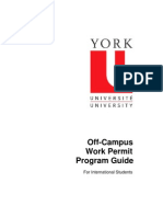 Off-Campus Work Permit Program Guide: For International Students