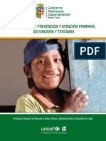 GADSZ - UNICEF - Protocolo Prevencion y Atencion Primaria Secundaria Terciaria NNA Calle PDF