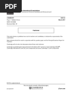 Cambridge International Examinations: Chemistry 9701/12 March 2017