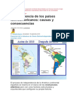 Analiza Los Procesos de Expansión Territorial Desarrollados Por Europa Durante El Siglo XIX y Las Nuevas Manifestaciones Imperialistas Observadas en Las Sociedades Contemporáneas