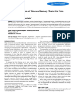 A Survey On Estimation of Time On Hadoop Cluster For Data Computation