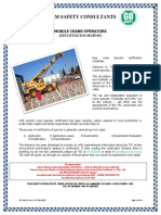 Team Safety Consultants-Certification Scheme Mobile Crane Operator