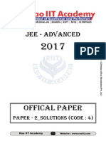 Revised - JEE Advanced - Paper - II - Official - Code-4 - Solutions PDF