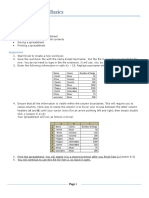 Excel 1 2 Assignment