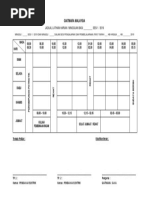 Jadual Latihan Mingguan