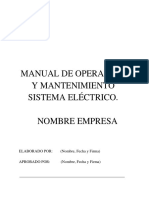 11.2 Manual de Operacion y Mantenimiento Sistema Electrico