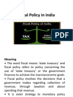 Fiscal Policy in India