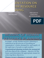 Meaning of Human Resource Planning