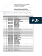 S.No. Enrolment No. Name Remark Iind Year B.E. - Civil Engg