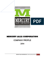 Mercury Sales Corporation: Company Profile 2014