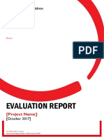 Evaluation Report Template