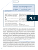 Psychosocial Morbidity Associated With Bipolar Disorder and Borderline Personality Disorder in Psychiatric Out-Patients: Comparative Study