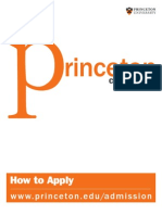 How To Apply: WWW - Princeton.edu/admission