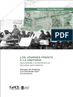 Autores Varios. Los Jovenes Frente A La Historia. Aprendizaje y Enseñanza en Las Aulas Secundarias PDF