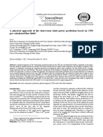 A Physical Approach of The Short-Term Wind Power Prediction Based On CFD Pre-Calculated Flow Fields