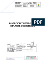 Insercion y Retiro de Implante Subdermico