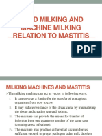 Hand Milking and Machine Milking Relation To Mastitis