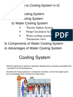 1) Introduction To Cooling System in IC Engine 2) Types of Cooling System A) Air Cooling System B) Water Cooling System