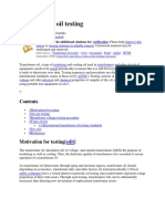 Transformer Oil Testing Report