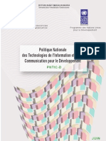 Politique Nationale Des Technologies de L'information Et de La Communication Pour Le Développement (PNTIC-D), (Juin 2005)