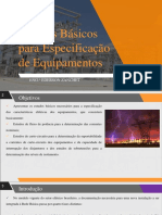 Aula 5 - Estudos Básicos para Especificação de Equipamentos