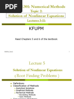 CISE301: Numerical Methods Solution of Nonlinear Equations: Topic 2