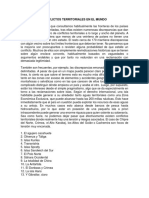 Conflictos Territoriales en El Mundo