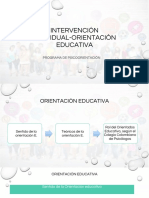 Orientación-Intervención Individual - Programa de Psicoorientación