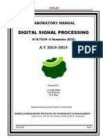 Digital Signal Processing: Laboratory Manual